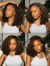  Wear and Go Blonde Highlights Water Wave Minimalist Wigs Casual Glueless with Natural Hairline Wig