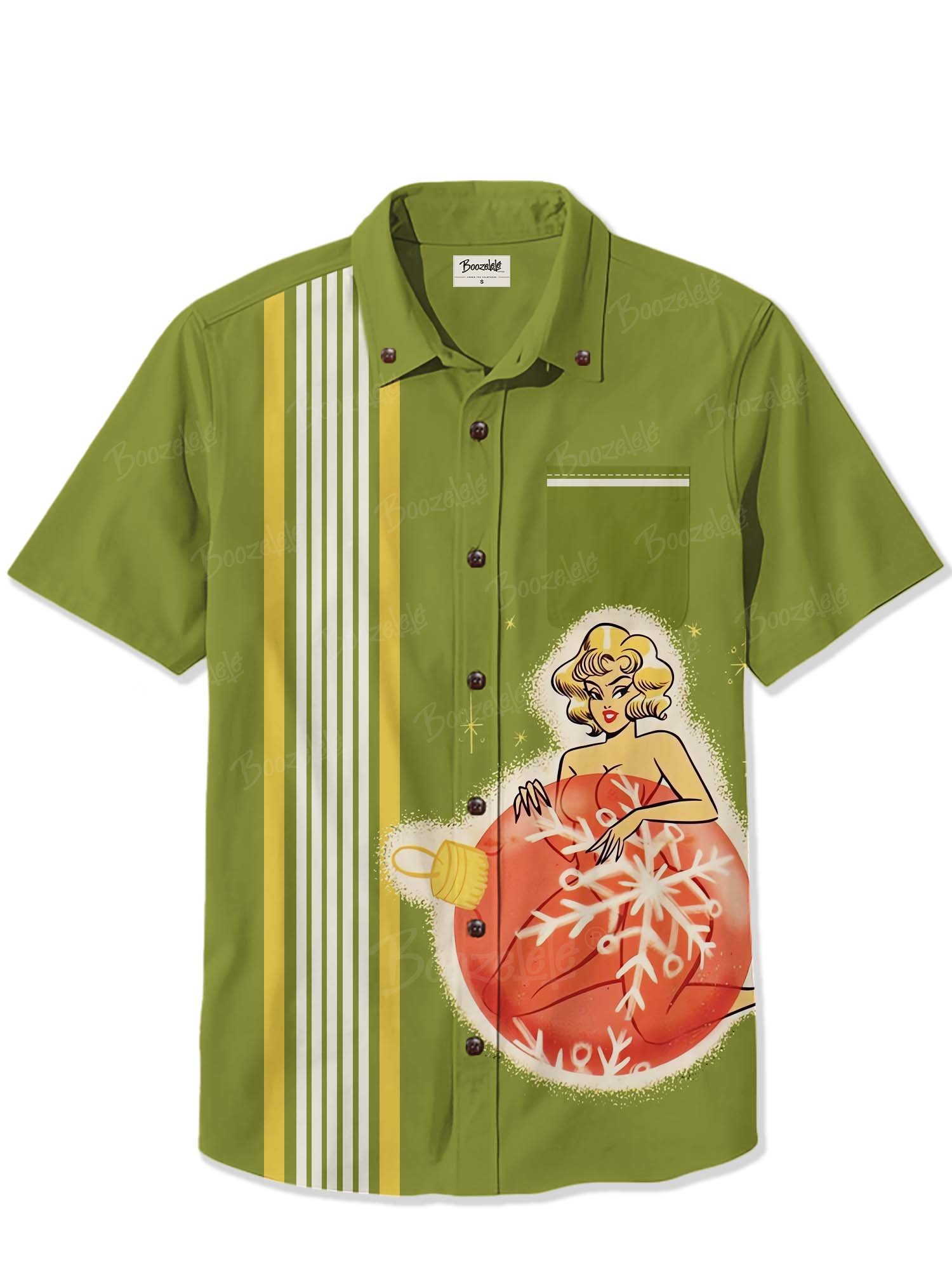 Sexy Christmas Pin Up Girl - 100% Cotton Shirt