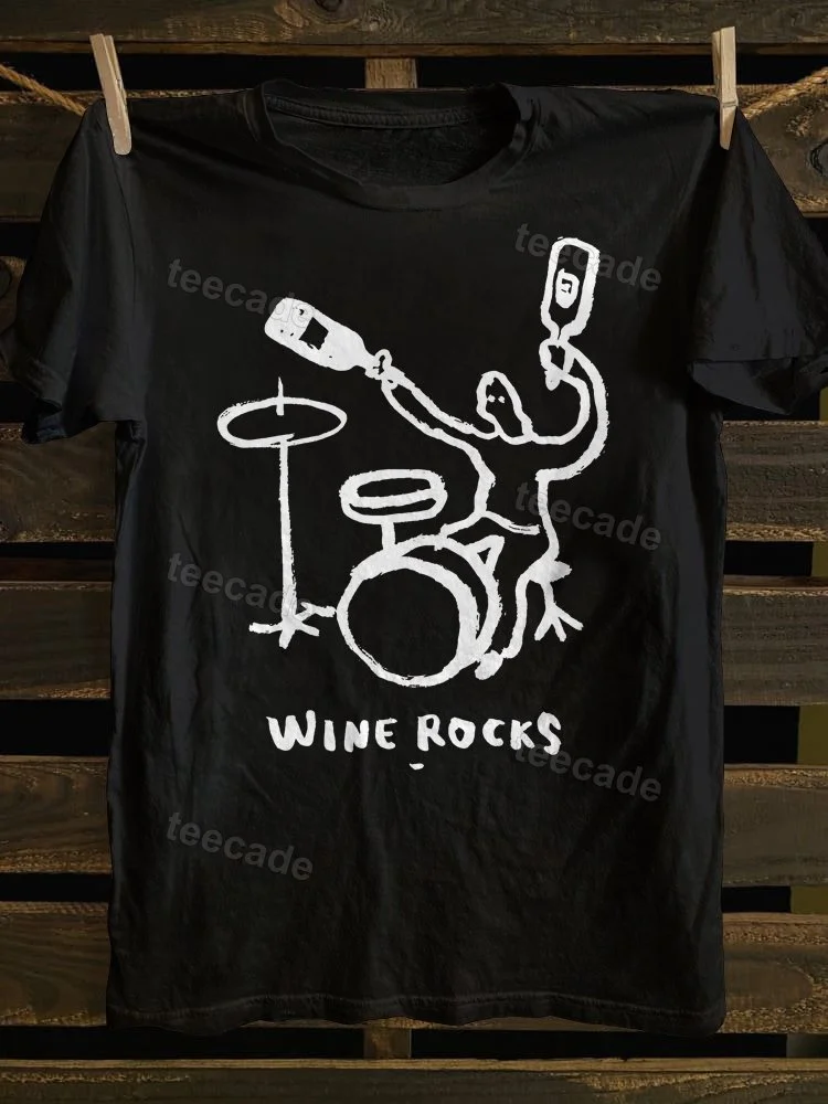 Teecade Teecade Wine Rocks T-shirt