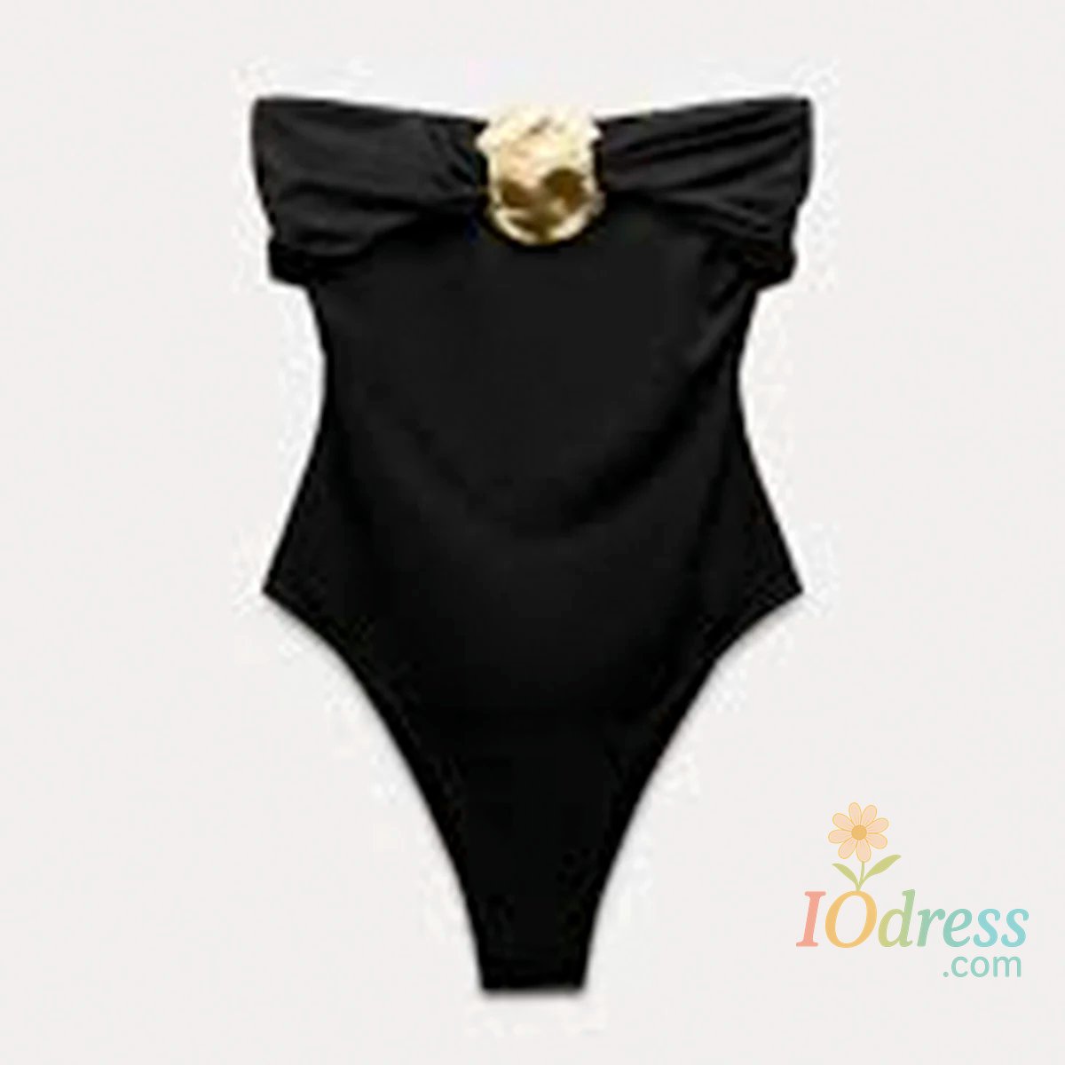 IO Dress Sexy Women One Piece Swimsuit Female Swimwear 2024 Bandeau Monokini Swimming Suit Beachwear High Waist Bathing Suit