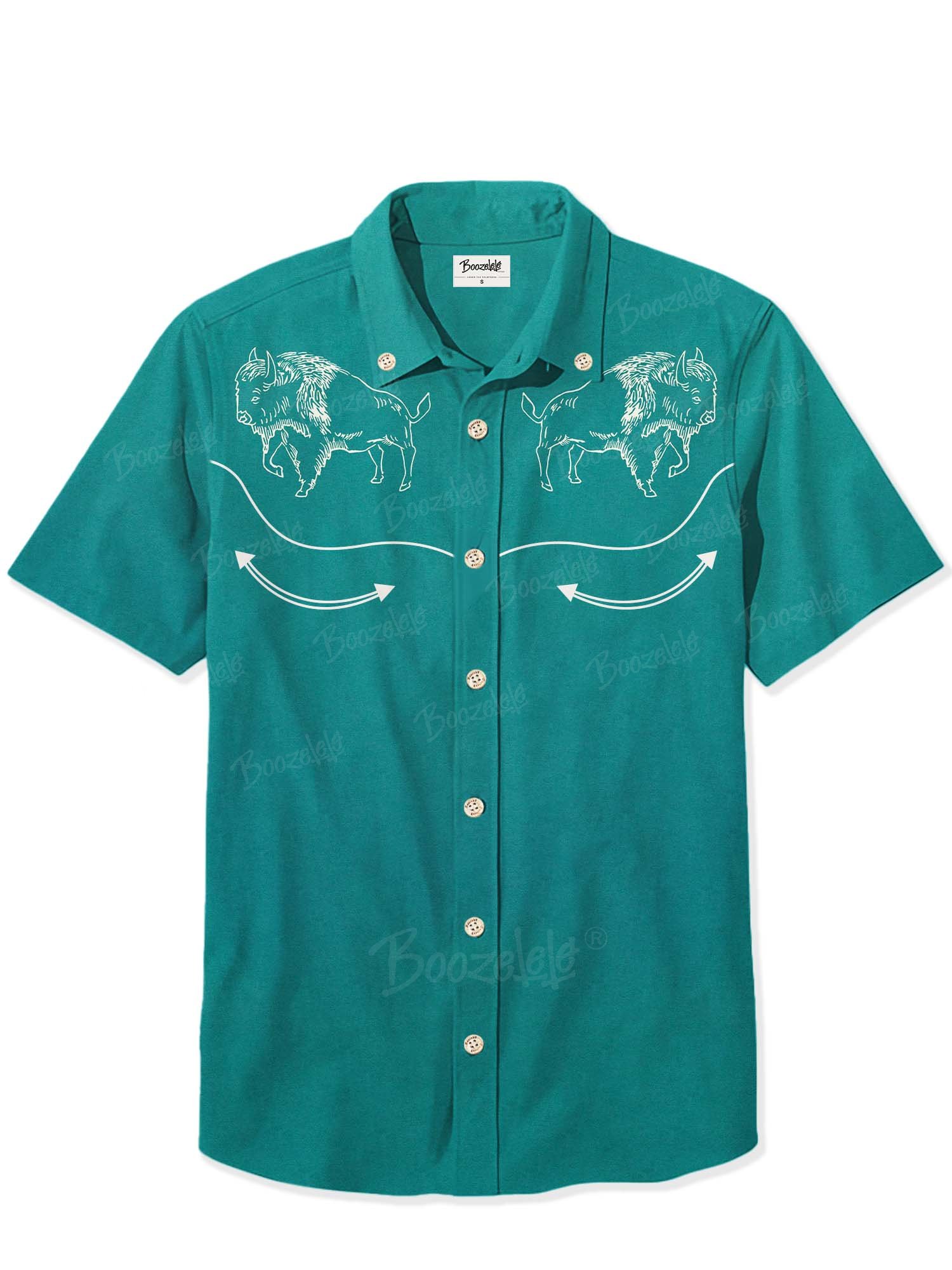 Vintage West Bison - 100% Cotton Shirt