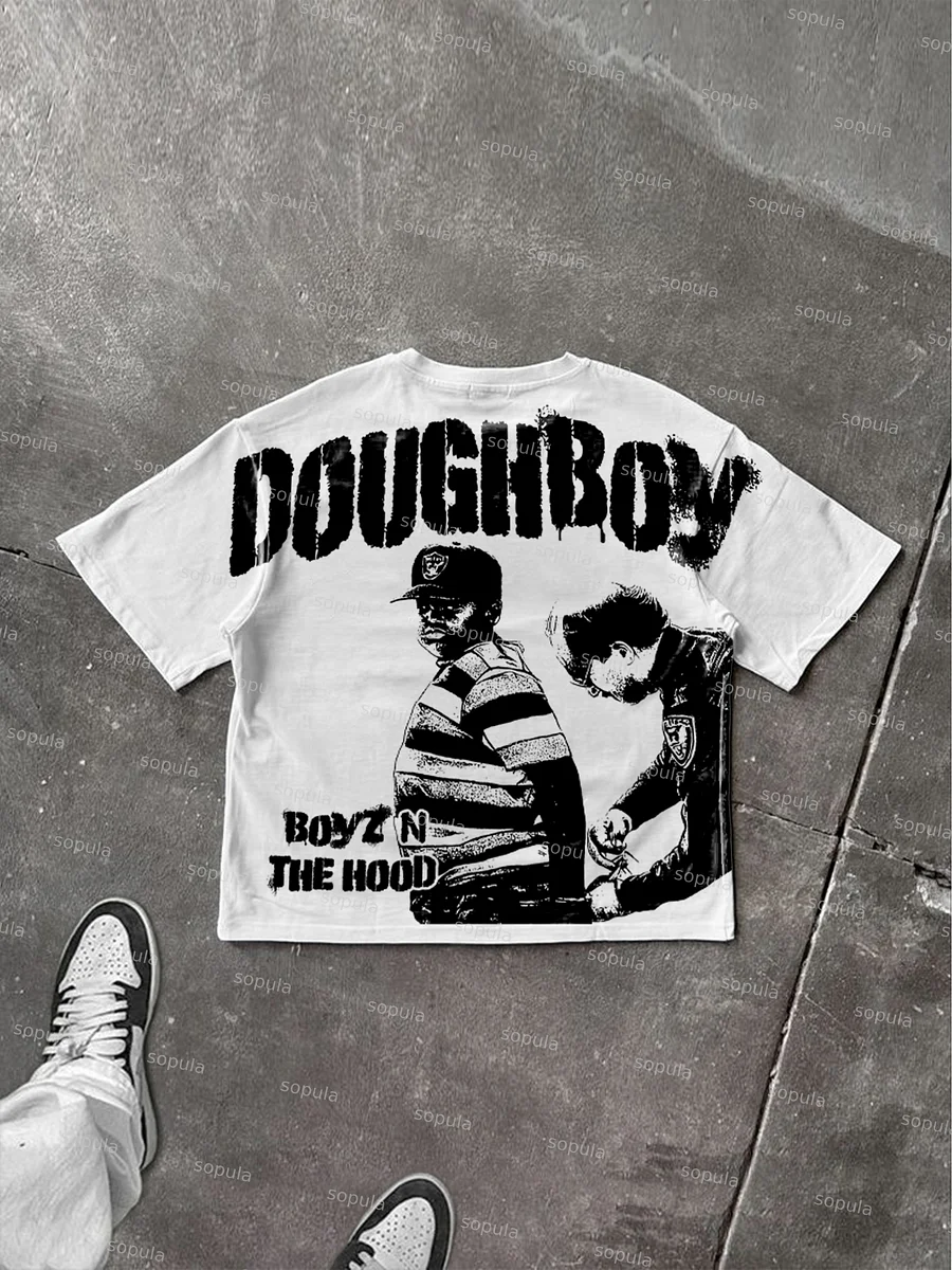 Boyz N The Hood Vintage Aged Graphic Cotton T-shirt
