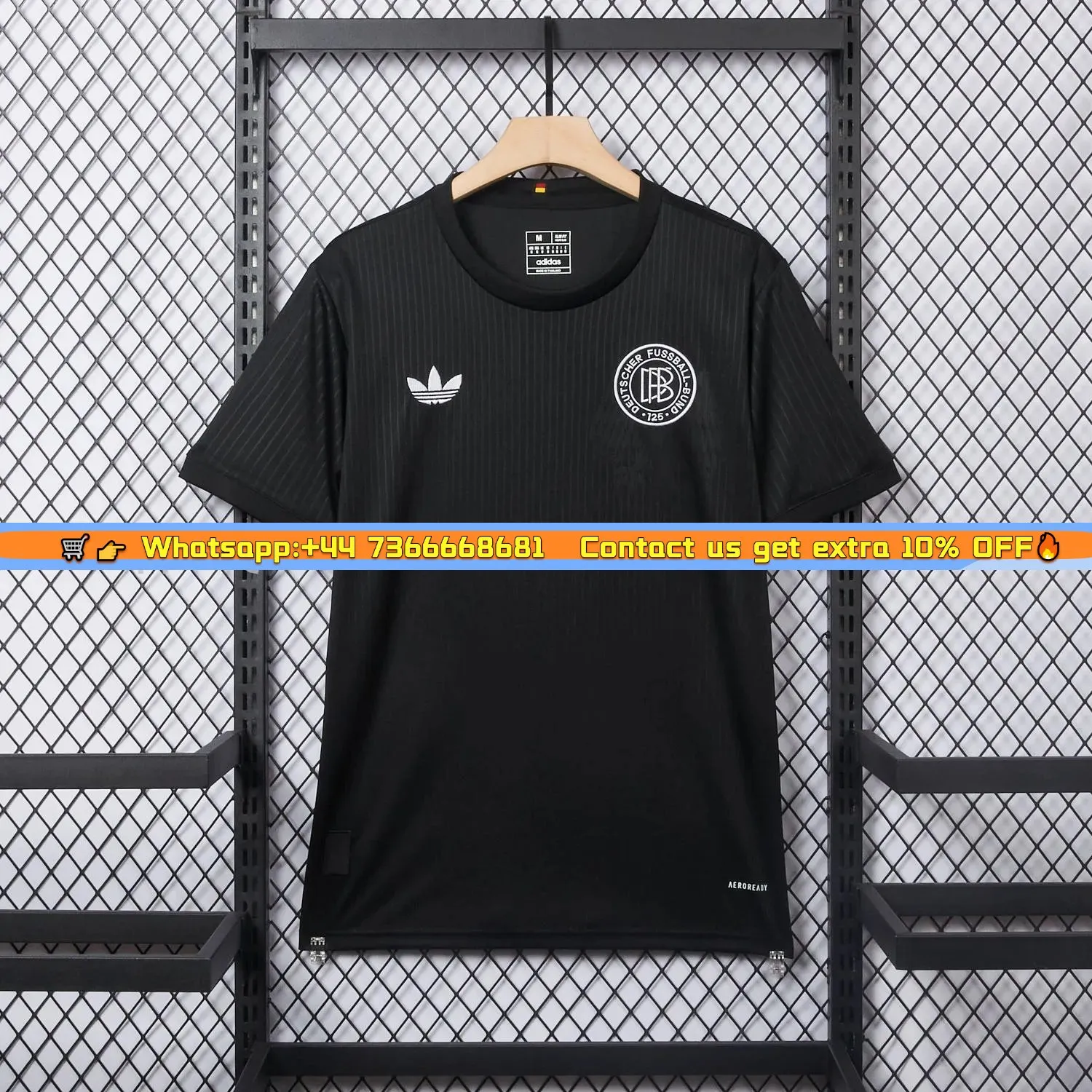 Germany 2025 Black 125-Year Anniversary Commemorative Edition Jersey - Fans Version