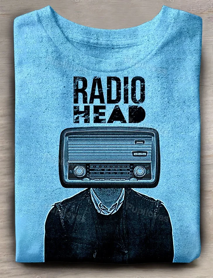 Pupiloves Pupiloves Radiohead Band Art Print T-shirt