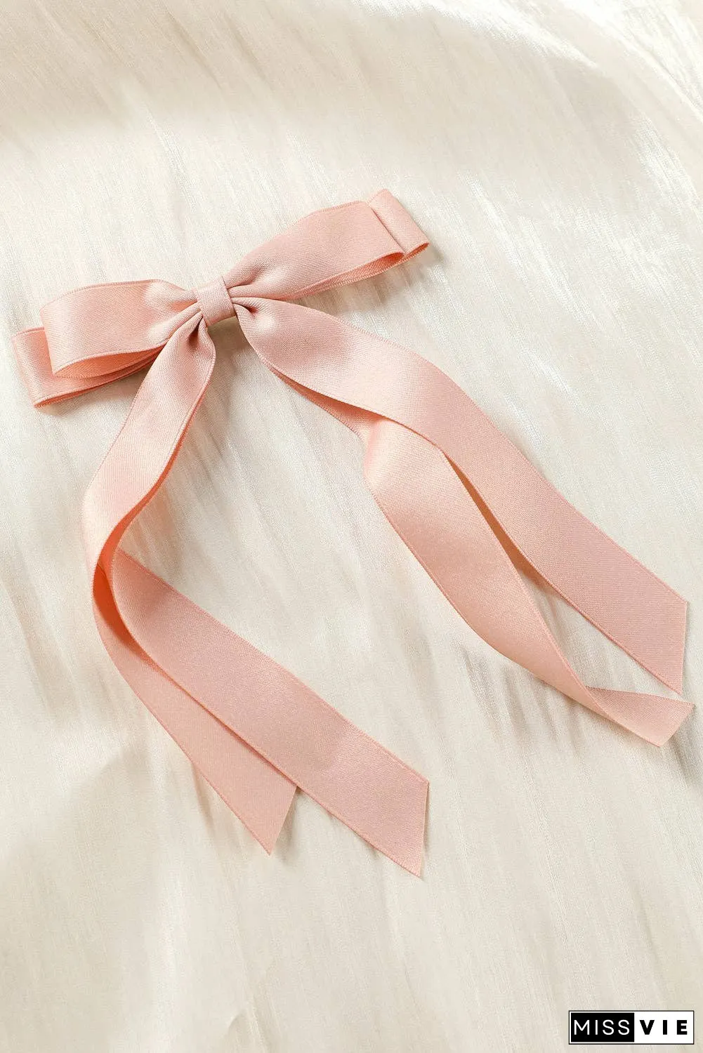 Black Elegant Terylene Double Bow Hair Clip