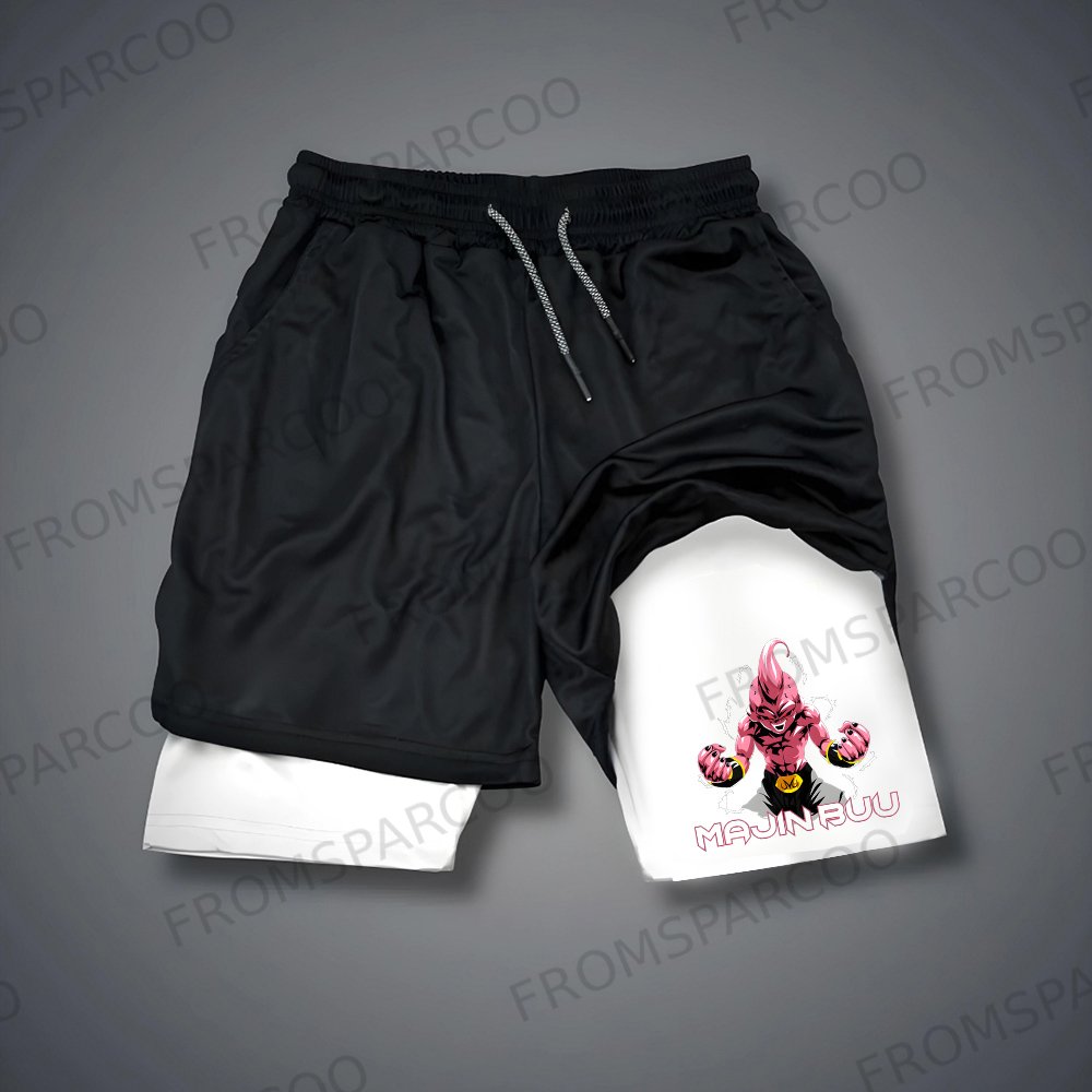 Men's Anime BUU Print Gym Shorts
