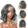 Bob Salt & Pepper Glueless Wave Wig