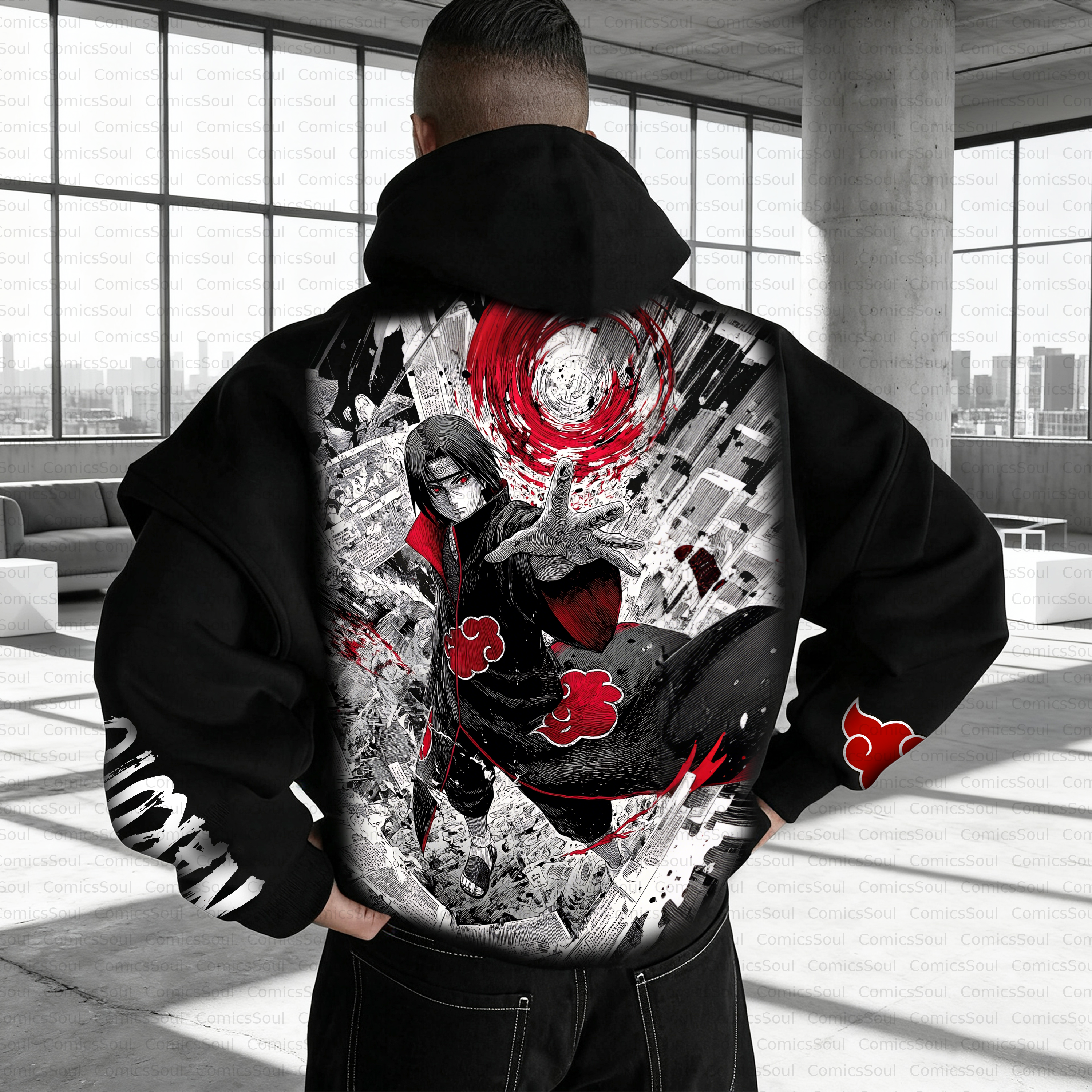 Unisex Anime Inspired Vintage Plush Hoodie