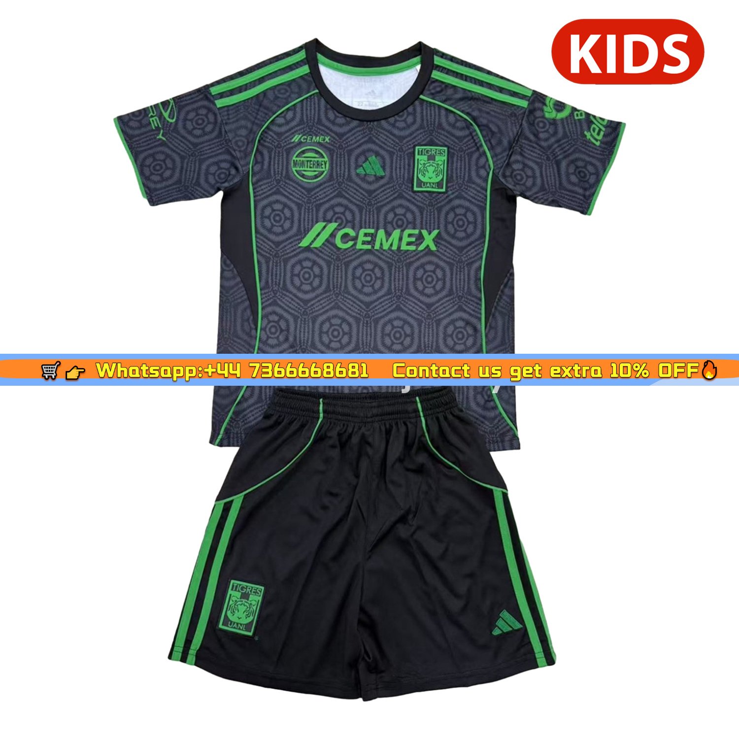 Tigres UANL 25-26 Third Kids Kit