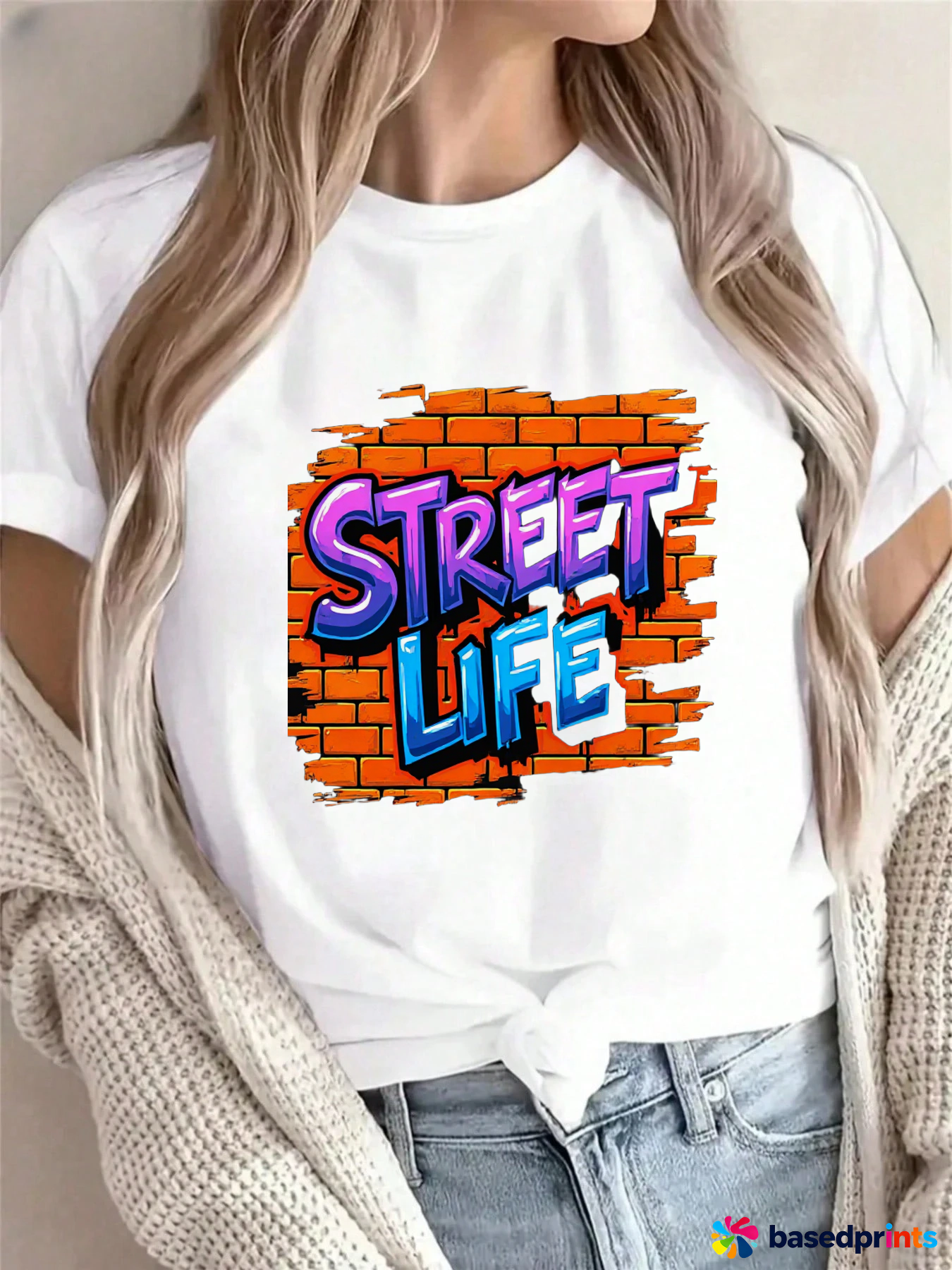 Street Life Graphic Tee White