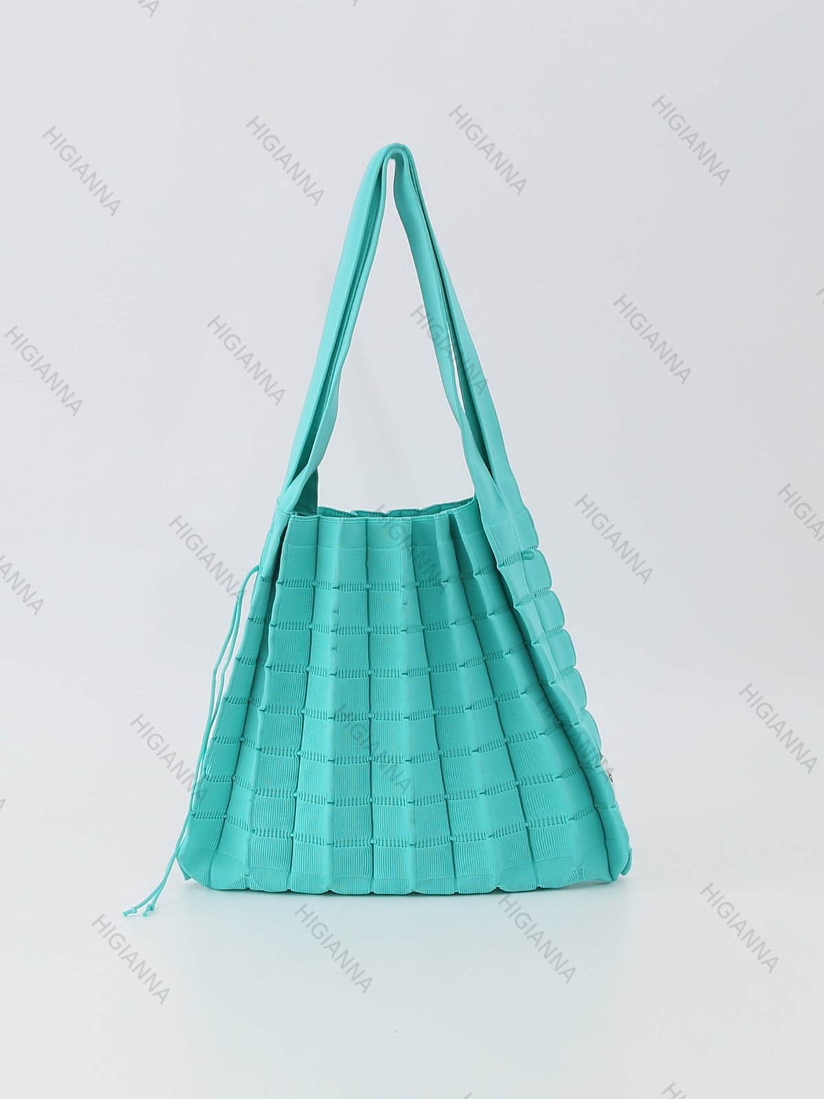 Pleats Knit Bag Cyan - HIGIANNA&reg;
