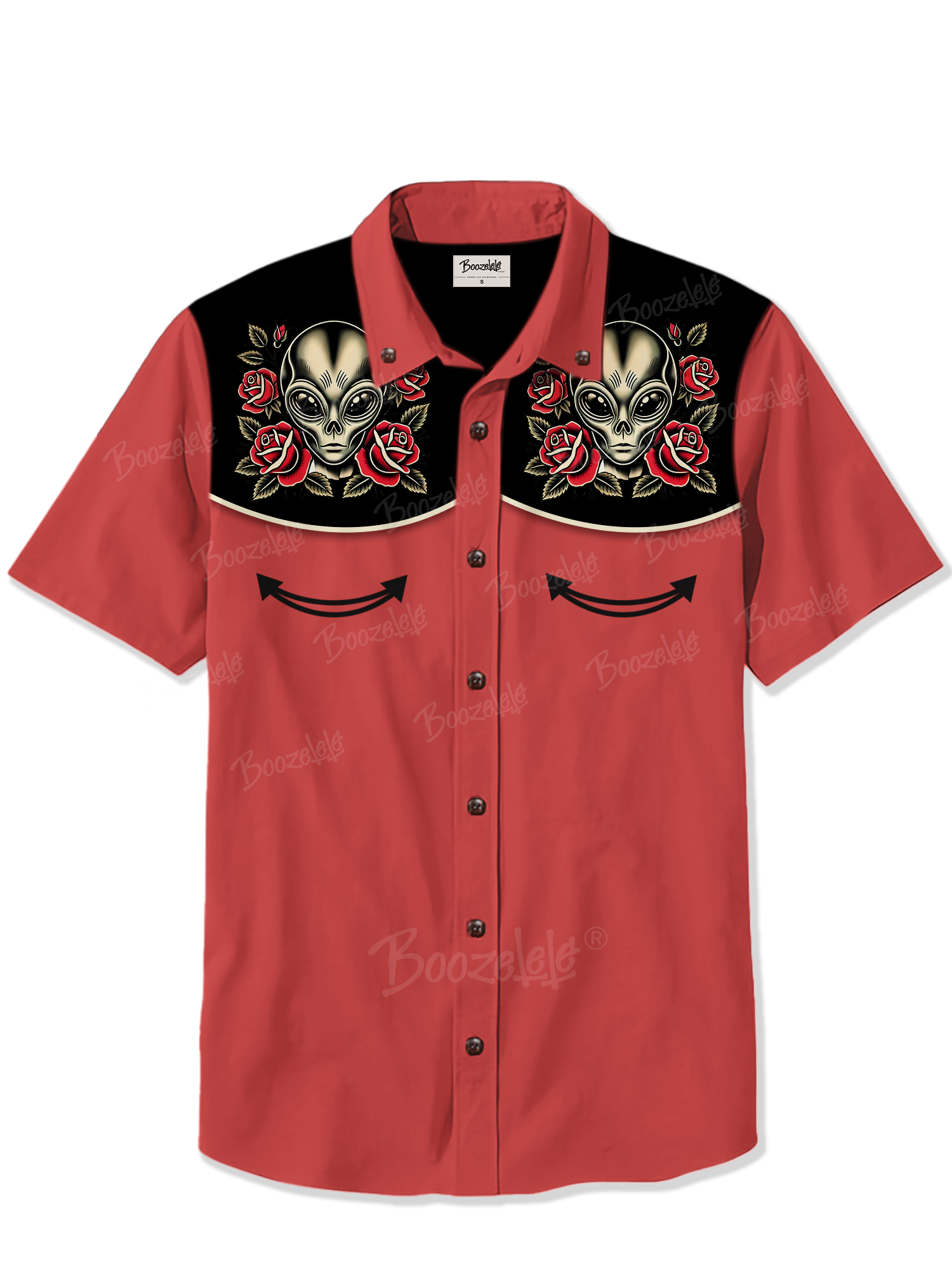 Floral Alien Halloween - 100% Cotton Shirt