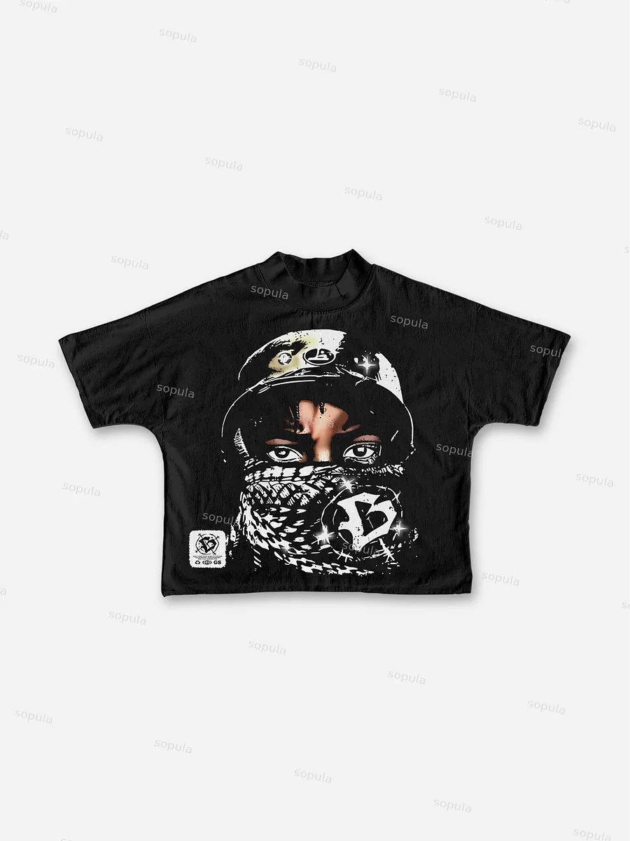 Sopula Vintage Hope Peace Forever Graphic Cropped T-Shirt