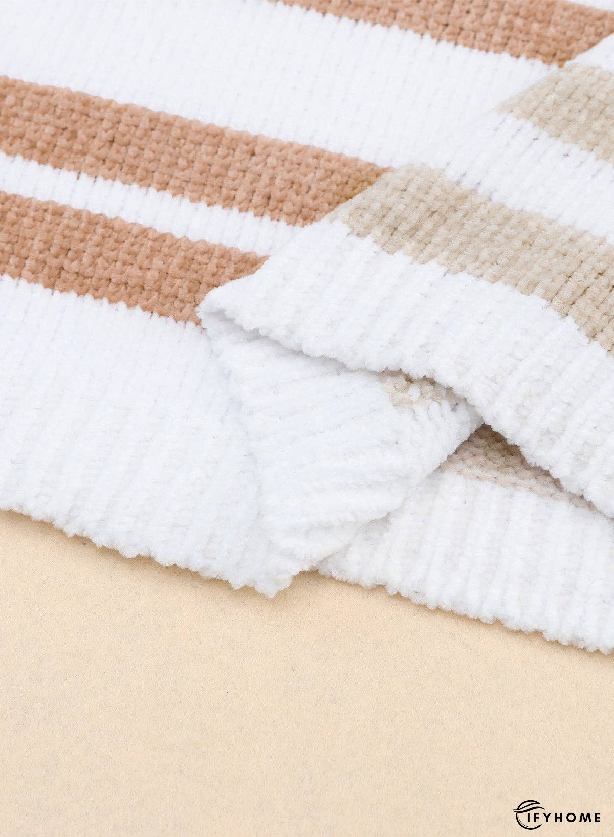 Color Block Drop Shoulder Pullover Striped Sweater | IFYHOME