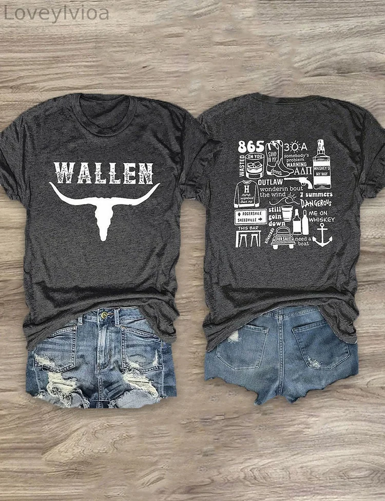Women's Wallen Dangerous Album Print T-Shirt