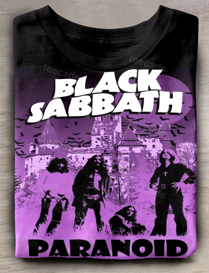 Teecade Teecade Black Sabbath Band Paranold Art Print T-shirt