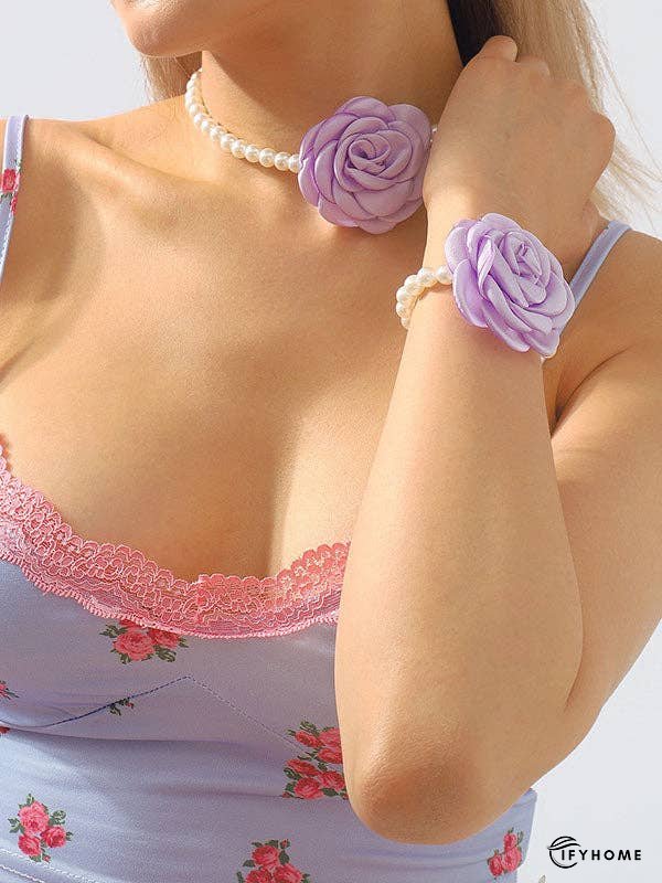 Three-Dimensional Flower Necklaces Accessories | IFYHOME