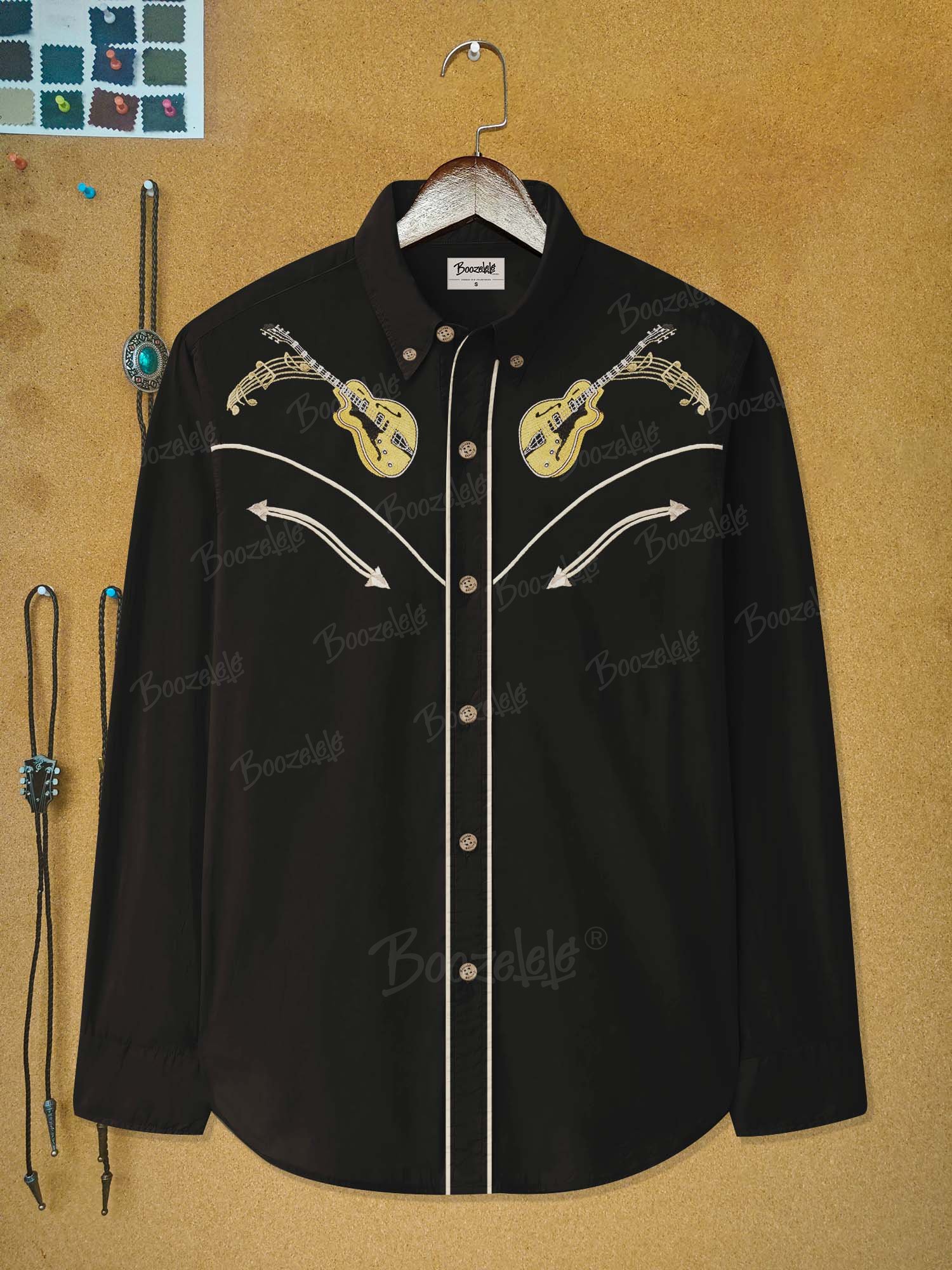 Vintage Western Music - 100% Cotton Long Sleeves Shirt