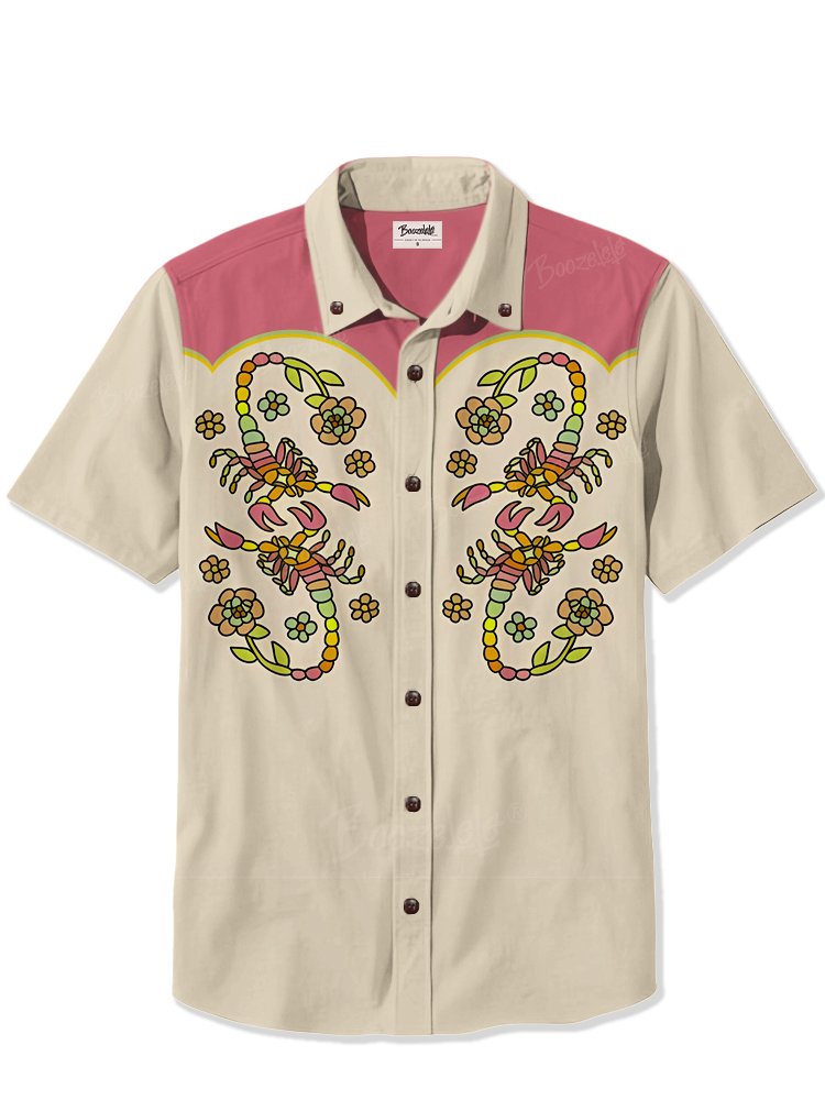 Colorful Scorpion Flowers - 100% Cotton Shirt