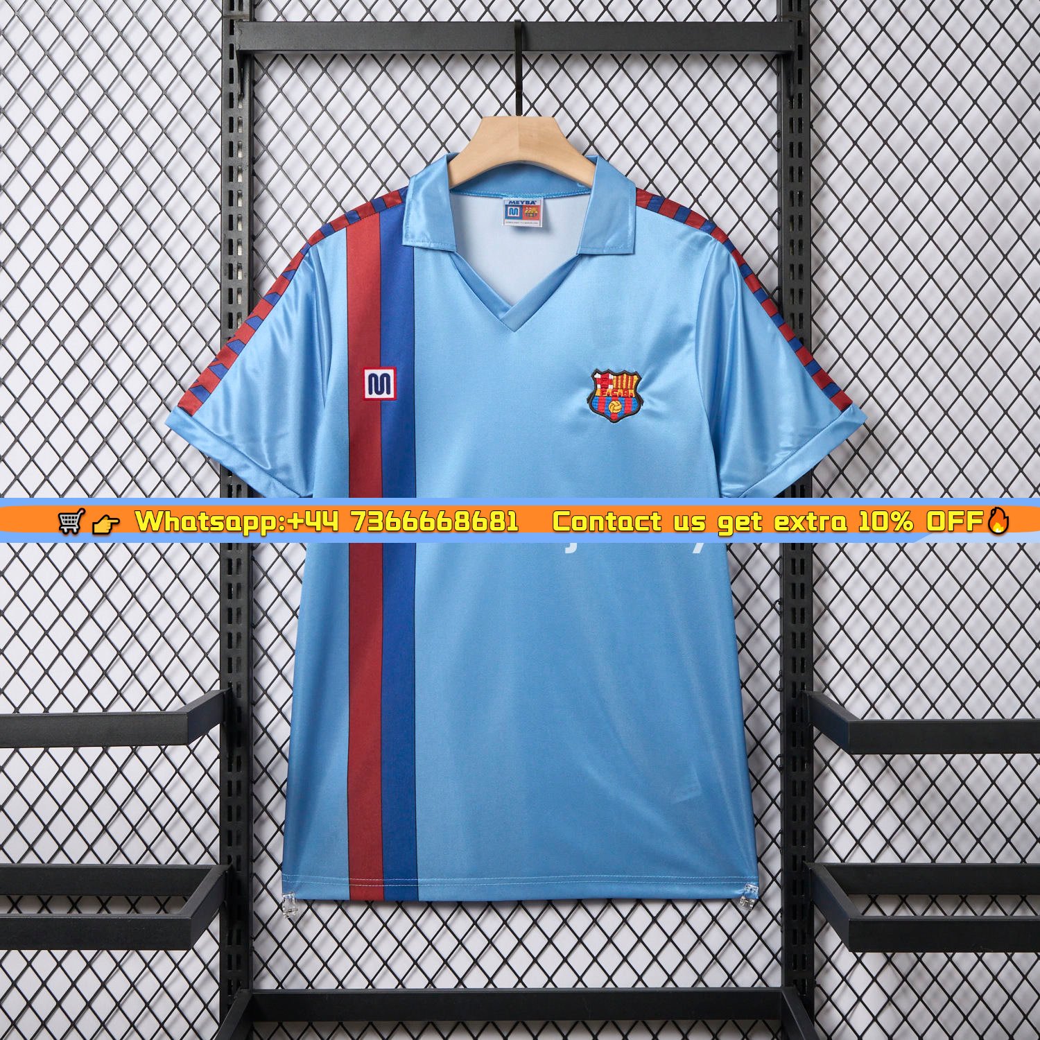 Retro B.A.R.S.A 1982-84 Away Blue Jersey