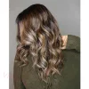 Black Mixed Brown Brazilian Water Wave Wig