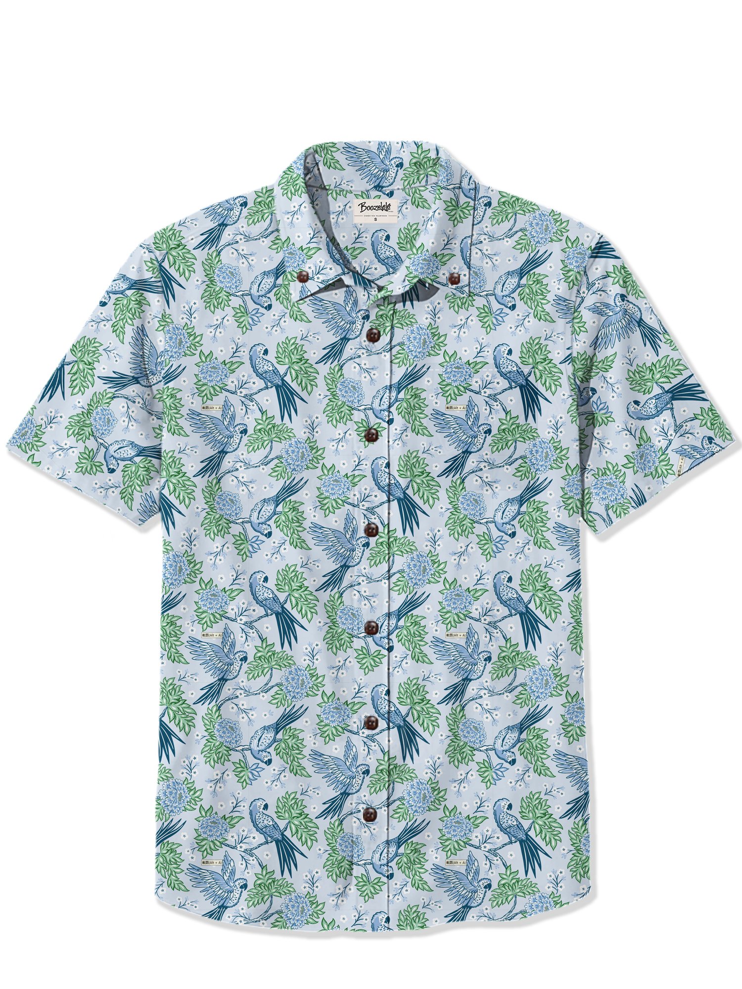 【Vivian Hasenclever X Boozelele】Bird Plant Jungle- 100% Cotton Shirt