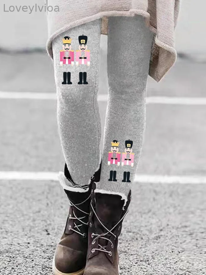 Women's   Wine Glass Print Leggings