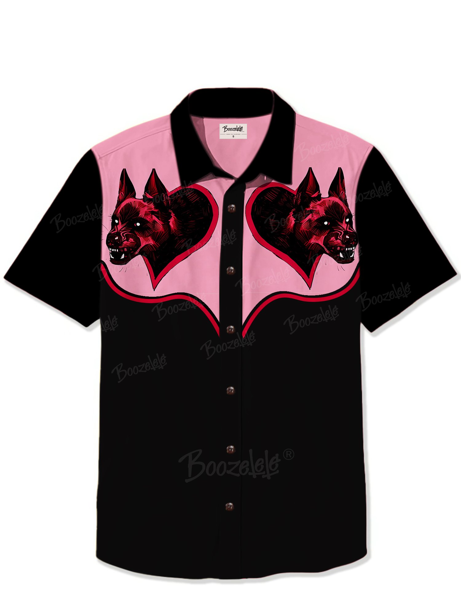 Retro Dark Love Vicious Dog- 100% Cotton Shirt