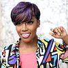 New Fashion Colorful Wgs With Bands Natural Pixie Cut Wig