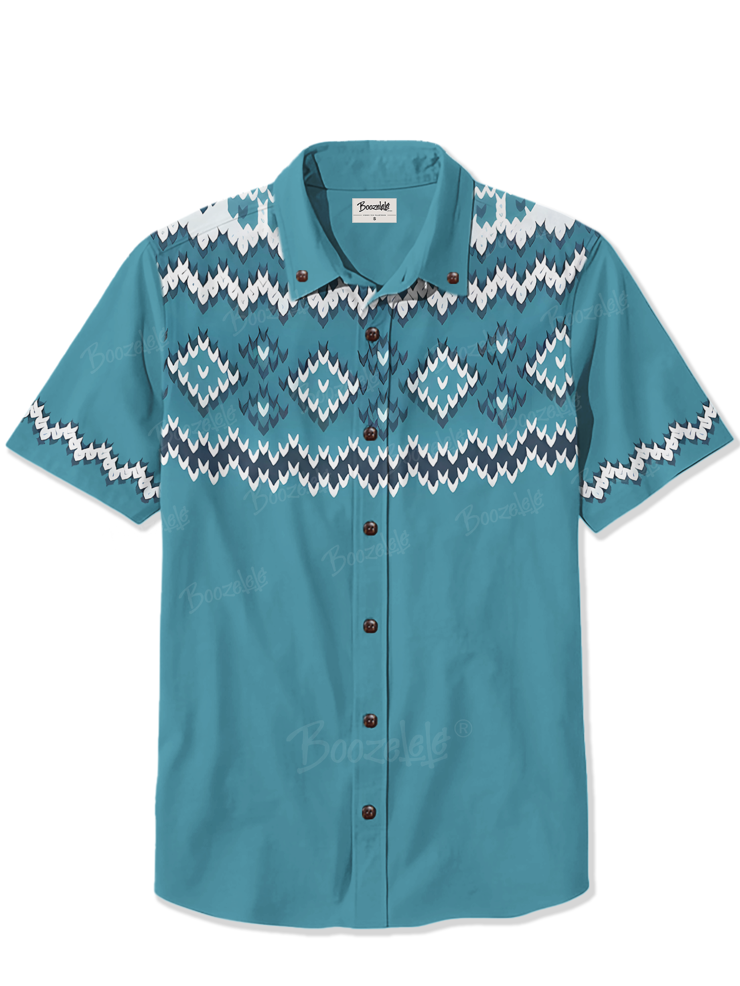 Fair Isle Pattern Christmas - 100% Cotton Shirt