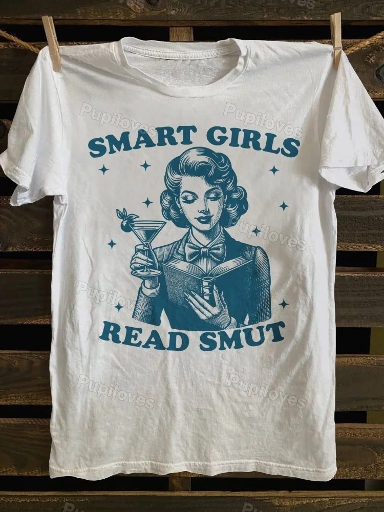 Pupiloves Pupiloves Smart Girls Read Smut T-shirt
