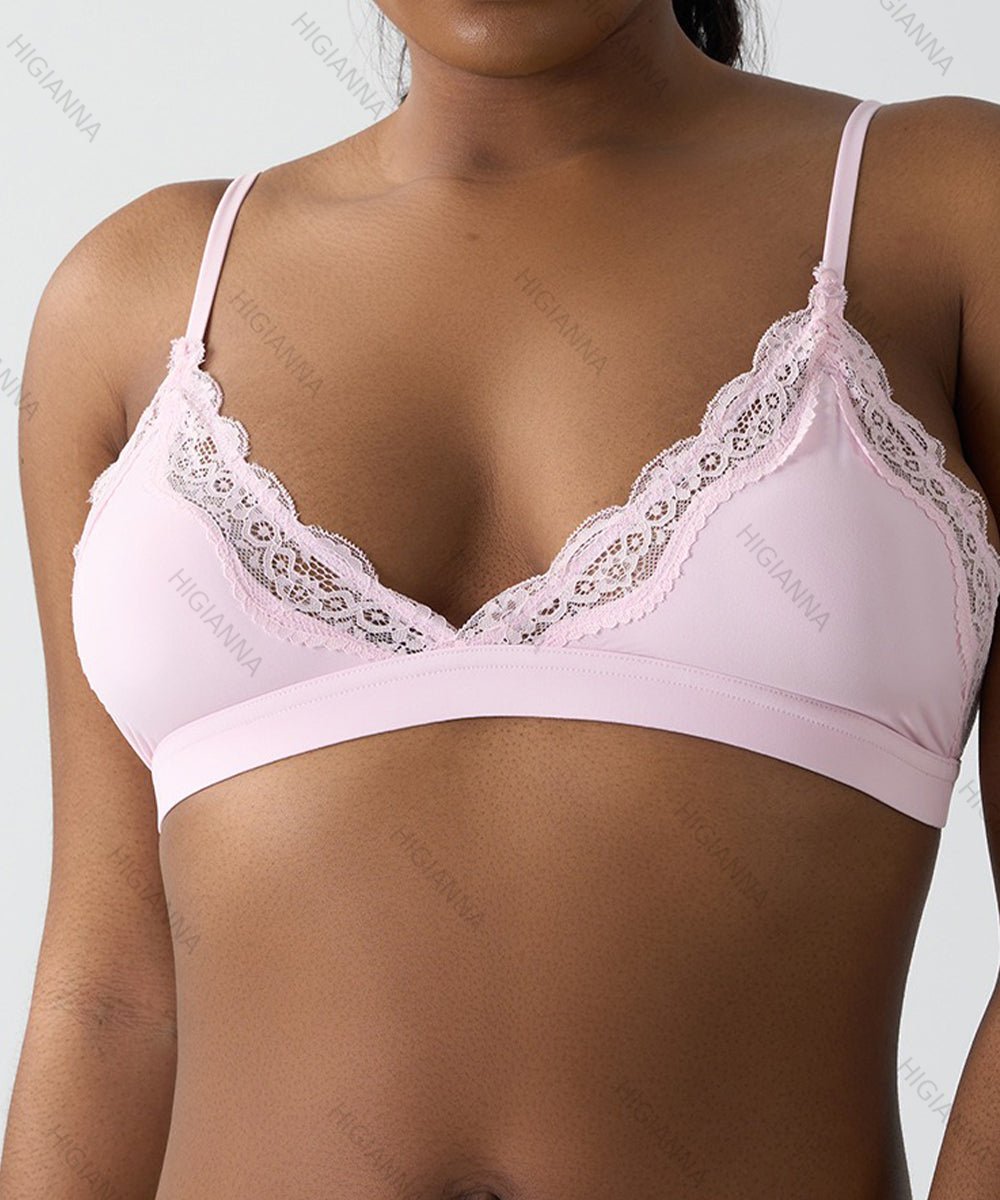 Lace Trim Wireless Bralette - HIGIANNA&reg;