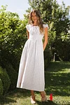 Amani Plaid Maxi Dress