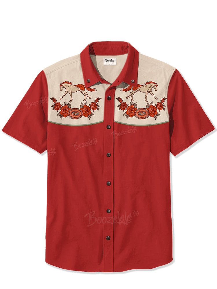Rose Horse - 100% Cotton Shirt