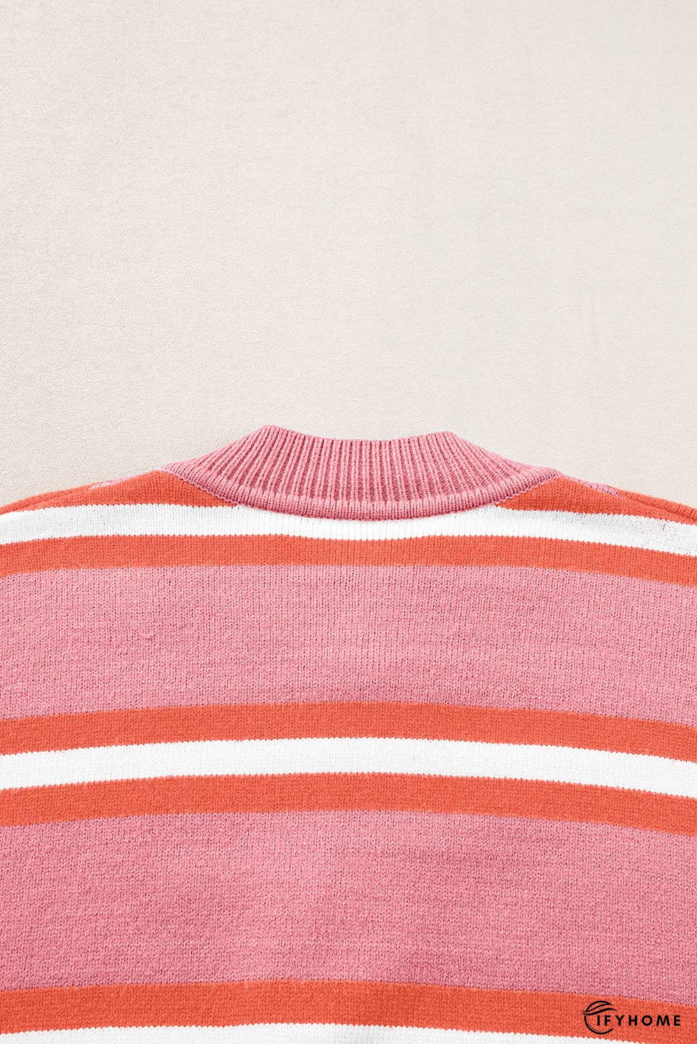 Stripe Drop Shoulder Buttons Cardigan Sweater | IFYHOME