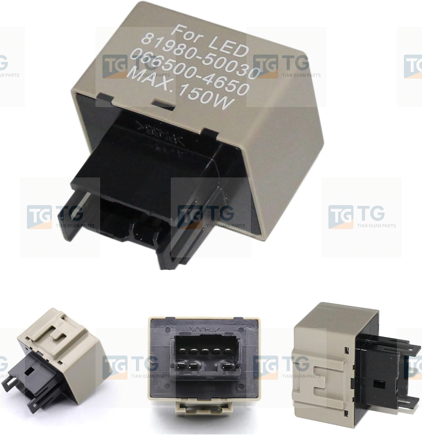 8-Pin 81980-50030 066500-4650 Electronic LED Flasher Assy Relay for Lexus Scion or Toyota LED Turn Signal Light Bulbs