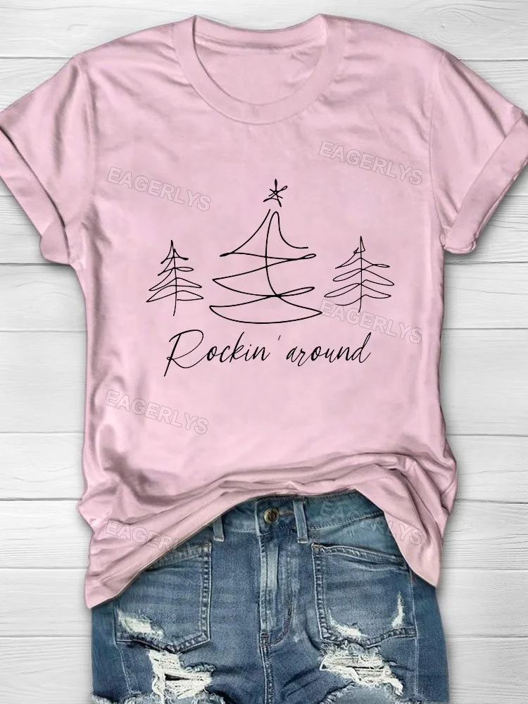 Eagerlys Christmas Rock Around T-shirt Eagerlys