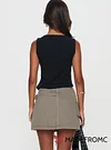 Paltrow Cargo Mini Skort Washed Brown Petite