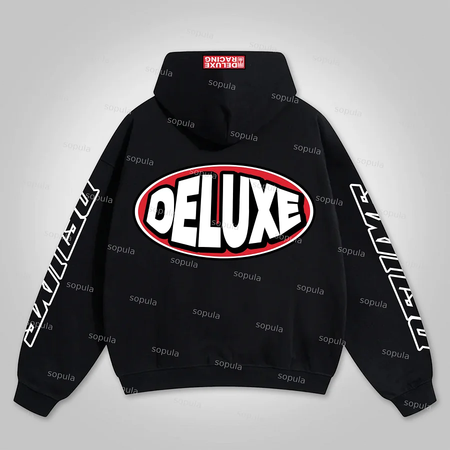 Vintage Deluxe Graphic Hip Hop Oversized Zip Up Hoodie