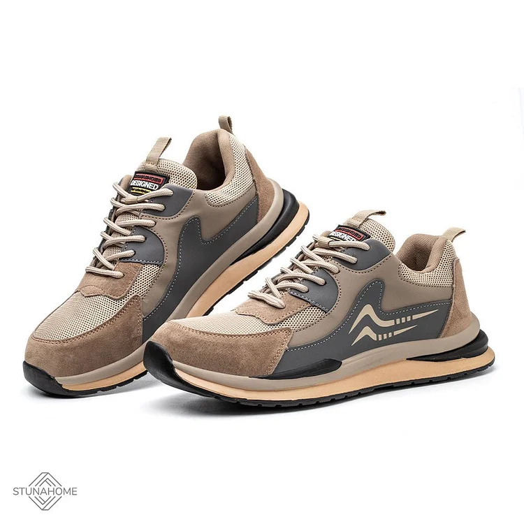Anti-Smashing And Anti-Piercing Steel Toe Cap Flying Woven Labor Insurance Work Shoes shopify Stunahome.com