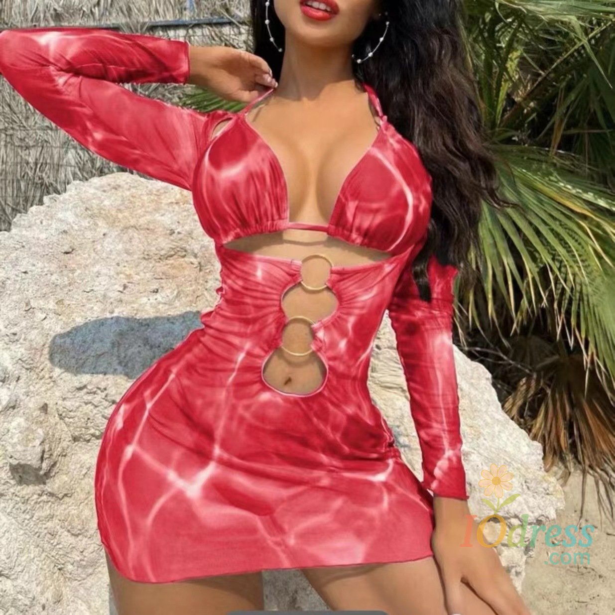 IO Dress Cikini-Three-Piece Split Bikinis Set for Women, Sexy Swimsuit, Beach Swimwear, Bathing Suit, Summer