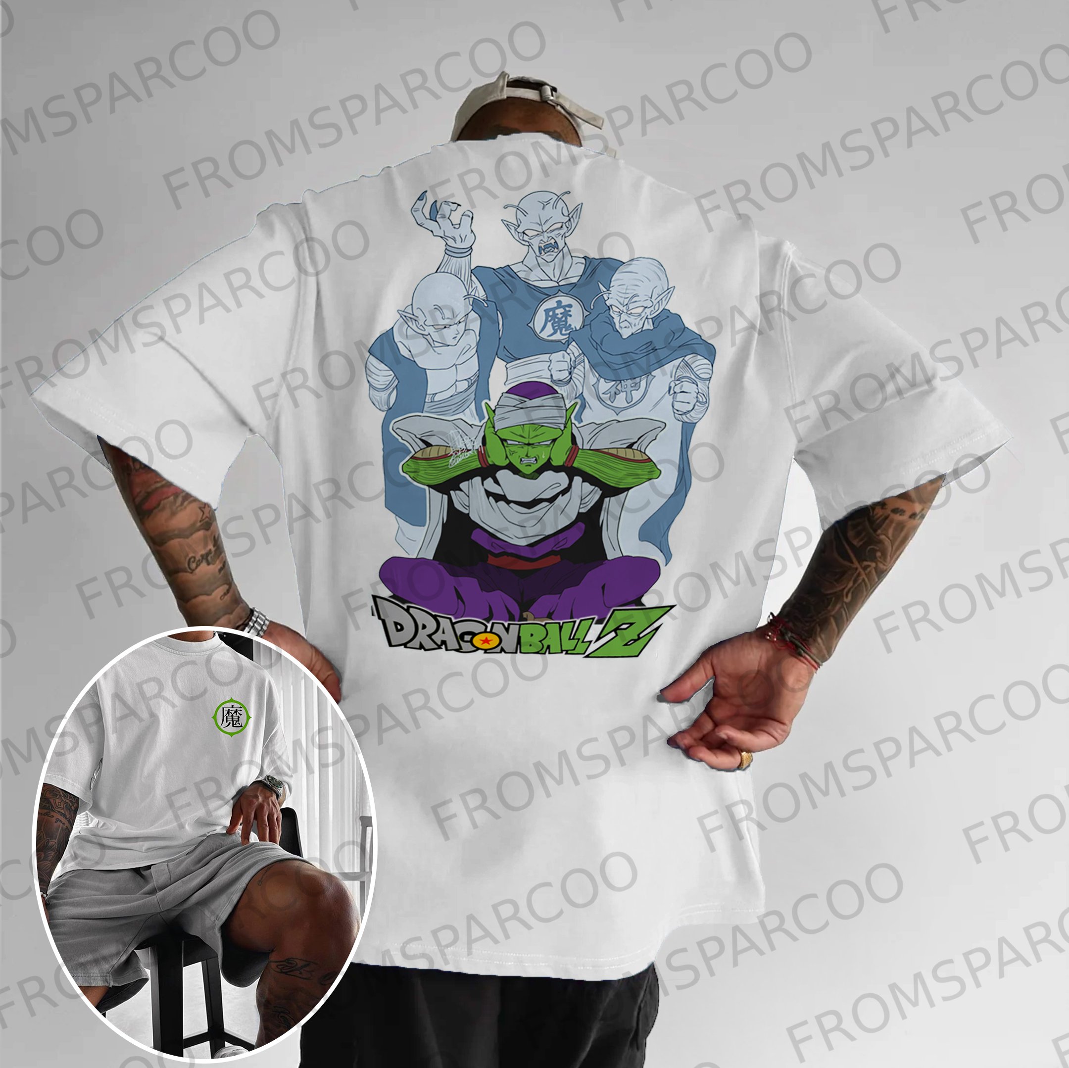 Unisex Anime Print DB Piccolo T-shirt