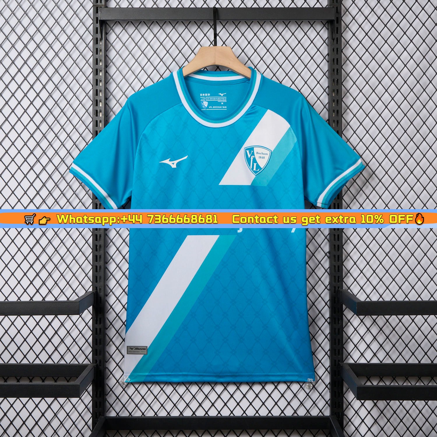 Bochum 24-25 White Slanted Stripe Special Jersey - Fans Version