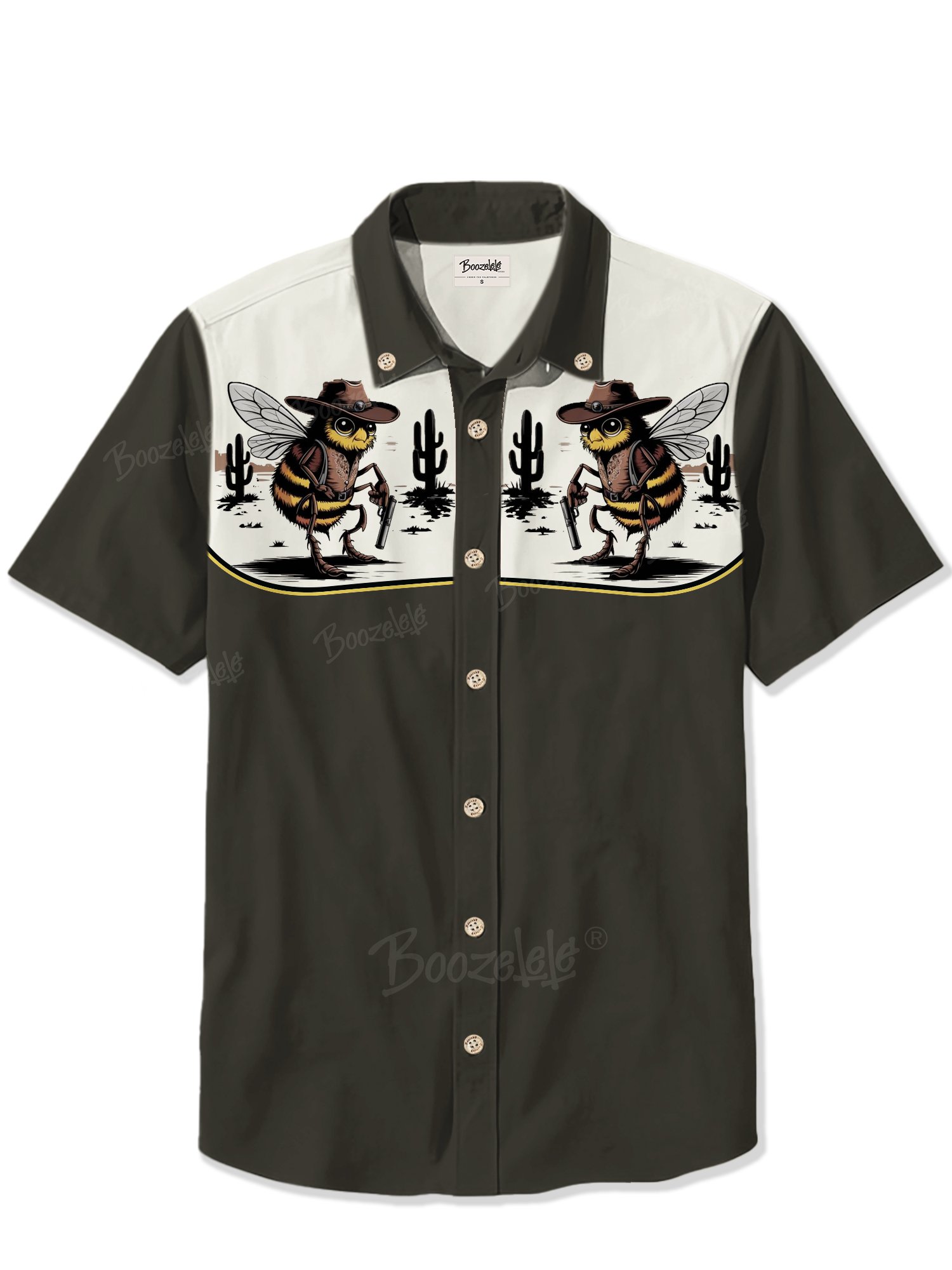 Bee Cowboy Pistol- 100% Cotton Shirt