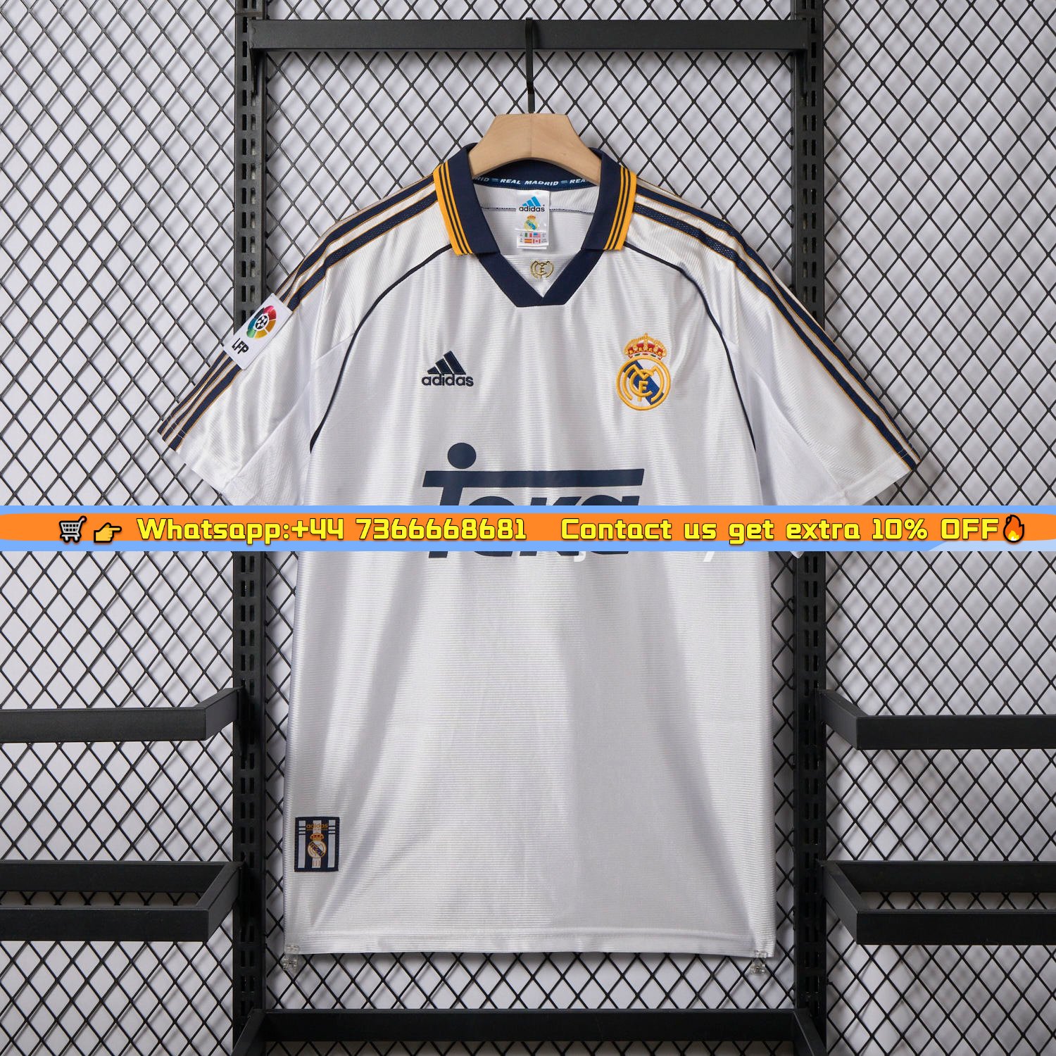 Retro Real Madrid 1998-00 Home Stadium Jersey
