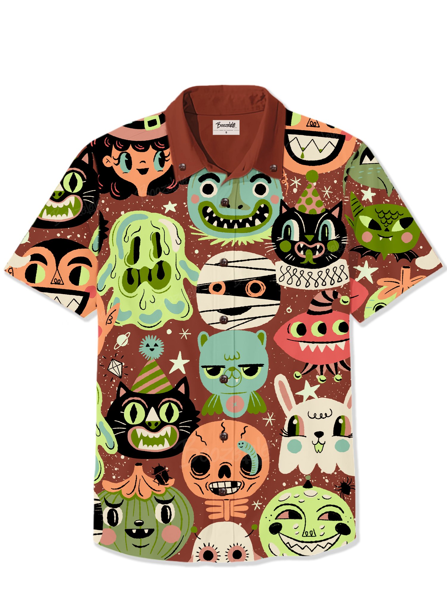 【Rebecca Elfast X Boozelele】Witch Pumpkin - 100% Cotton Shirt