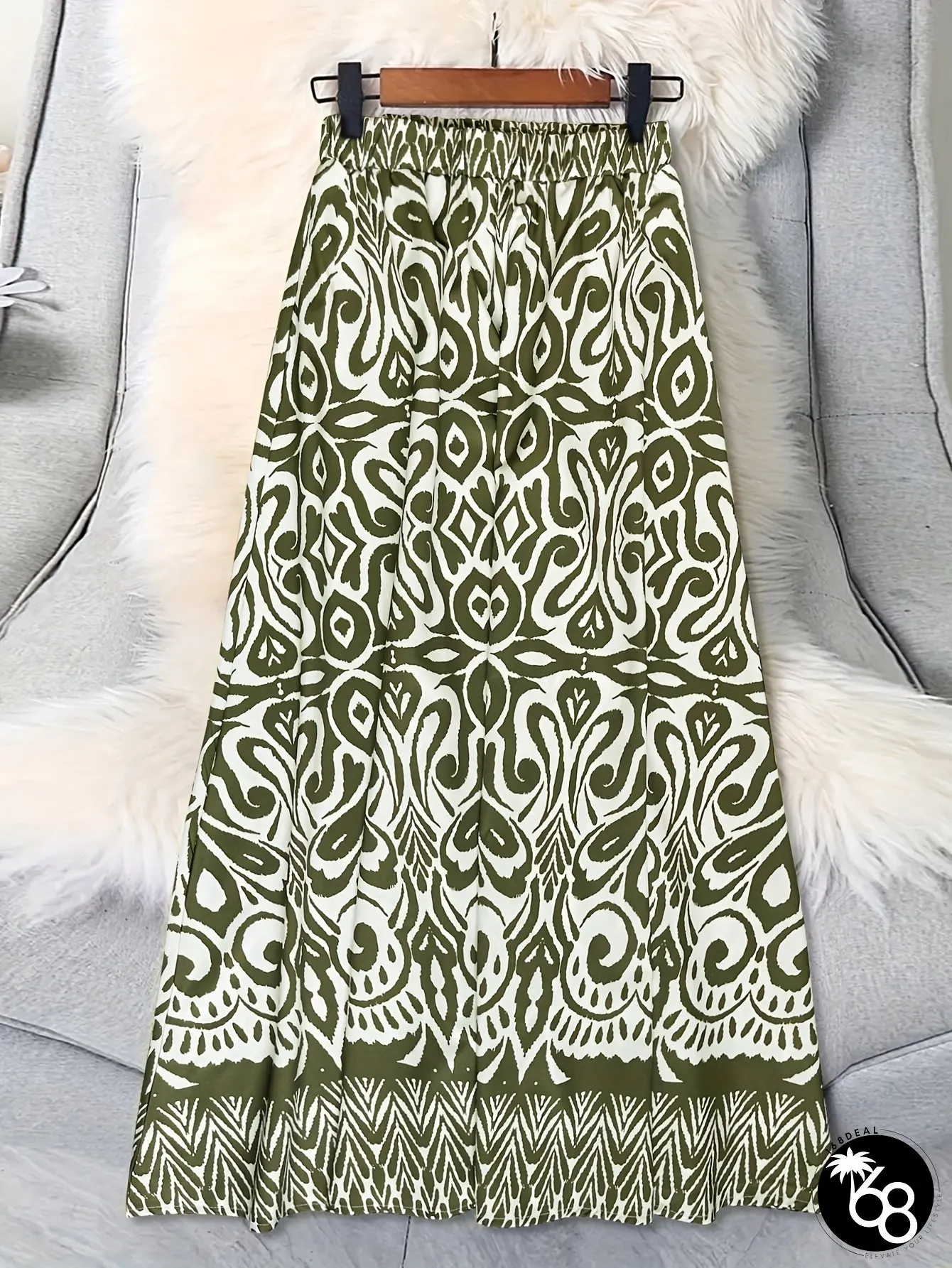 Womens elegant midi skirt office party versatile long all-season formal casual outfits | 168DEAL