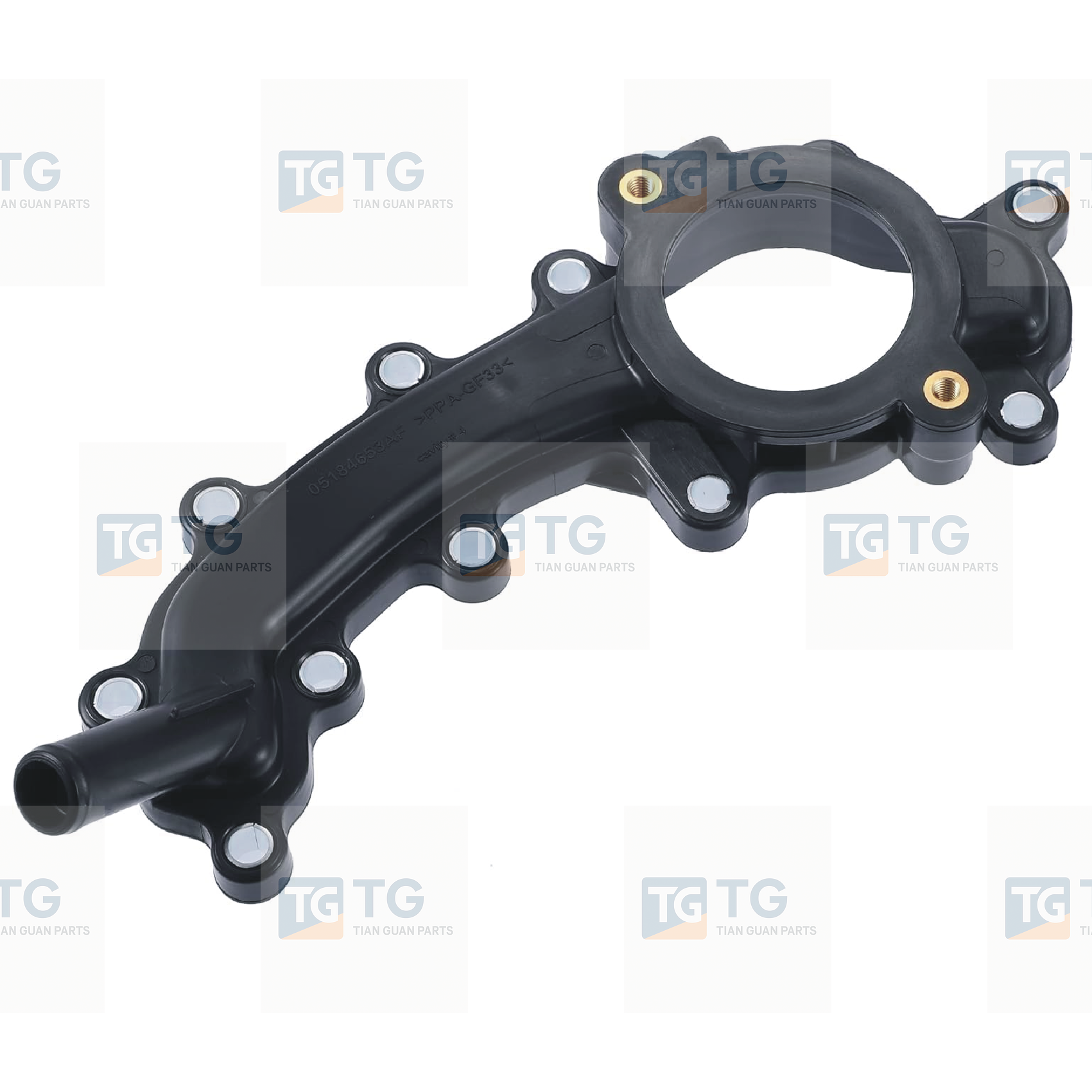 902-3102HP Thermostat Housing Compatible with Chrysler/Jeep Cherokee/Dodge/Ram, Engine Coolant Crossover Pipe Adaptation 5184653AF  5184653AD  5184454AE  5184653AE  85997  CH5997  CO34803