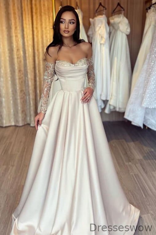 Dresseswow Sweetheart A-Line Evening Dress With Sequins Long