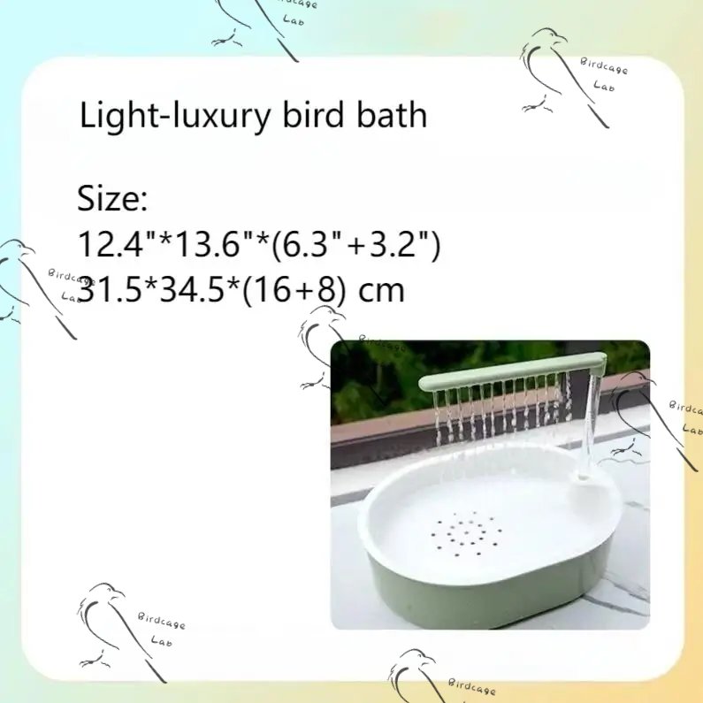 Light-luxury bird bath  Birdcagelab